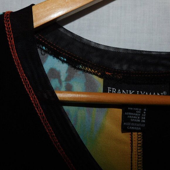 Frank Lyman  Design Womens 4 Multicolour Animal Pattern Tunic Top Zebra Leopard - Picture 5 of 9